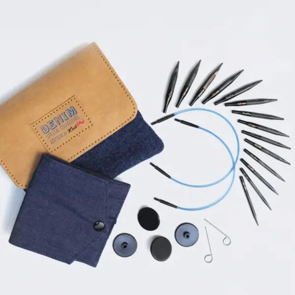 Indigo mini interchangeable needle set Knit Pro