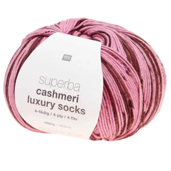 Pink Cashmere sock yarn